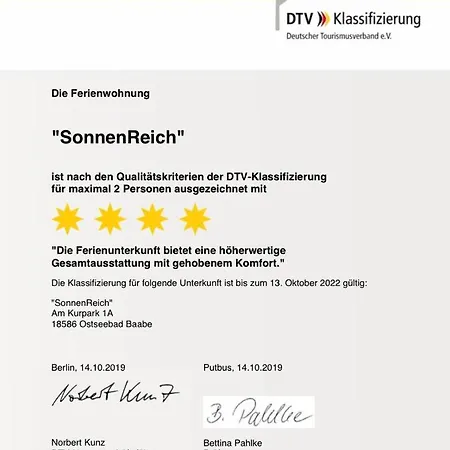 Apartamento Sonnenreich Baabe